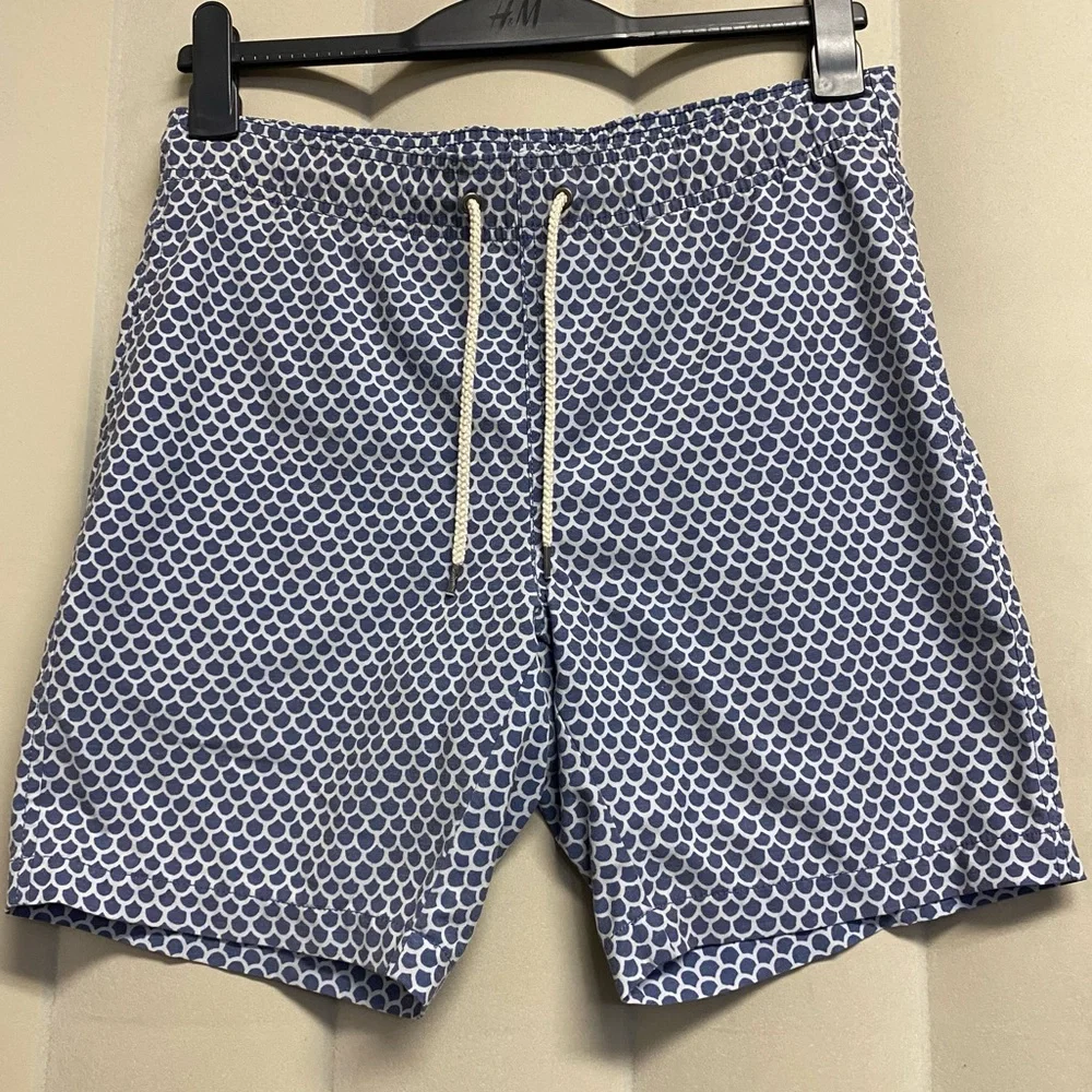 Faherty Men’s Beacon Swim Trunks Board Shorts XS Fish Scale Lined Beach Summer